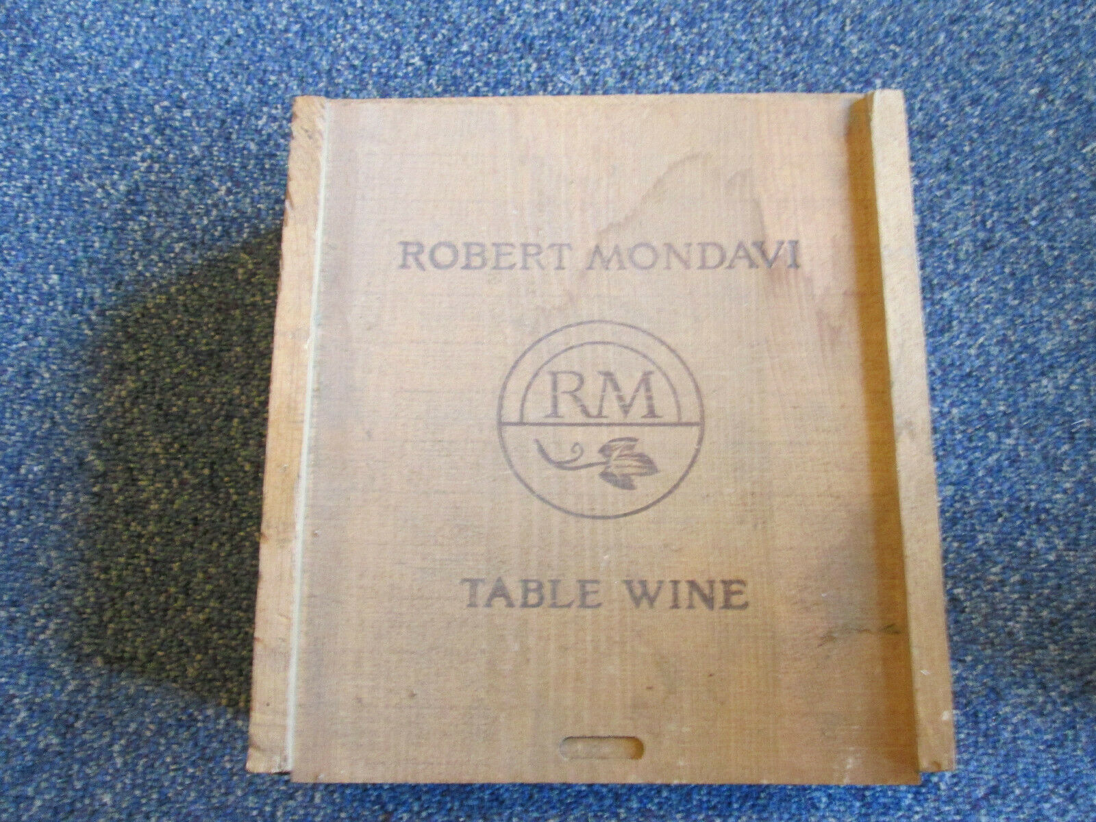 Vintage~ Robert Mondavi~ Table Wine Wooden Slide Lid  Box